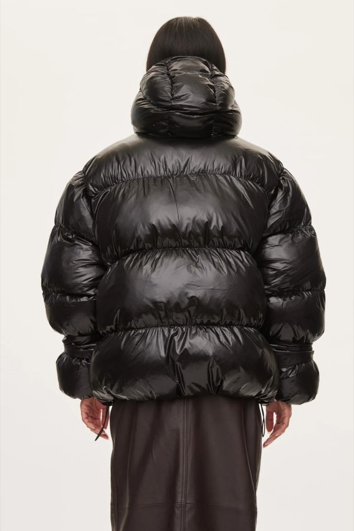 Oval Sqaure - Active Hood Jacket, Black